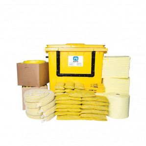 PIG® Essentials Chemical Spill Kit - Wheeled Container with Drop Front